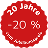 Jubil&auml;umspreis -20%